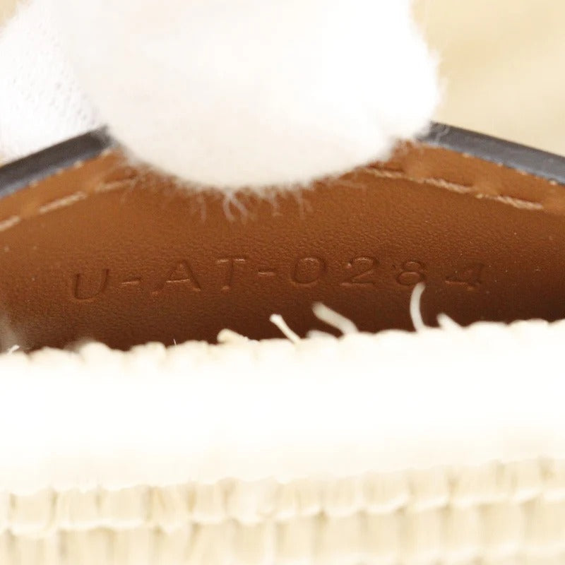 CELINE CLASSIC BREADING BASKET IN SMALL WITH BRAIDED TRIOMPHE MADE OF RAFFIA AND CALFSKIN